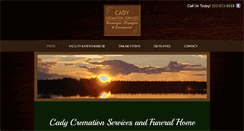 Desktop Screenshot of cadycremationservices.com