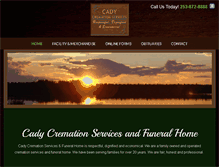 Tablet Screenshot of cadycremationservices.com